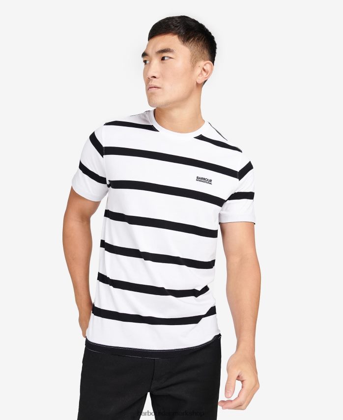 blå horisont cobain stribet t-shirt BR2BR2913 Mænd Barbour tøj