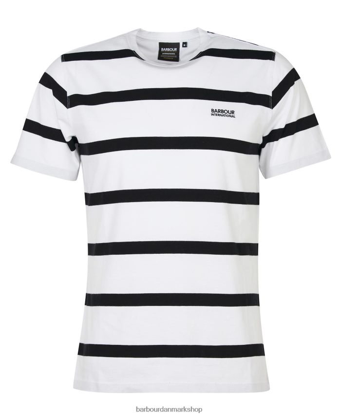 blå horisont cobain stribet t-shirt BR2BR2913 Mænd Barbour tøj