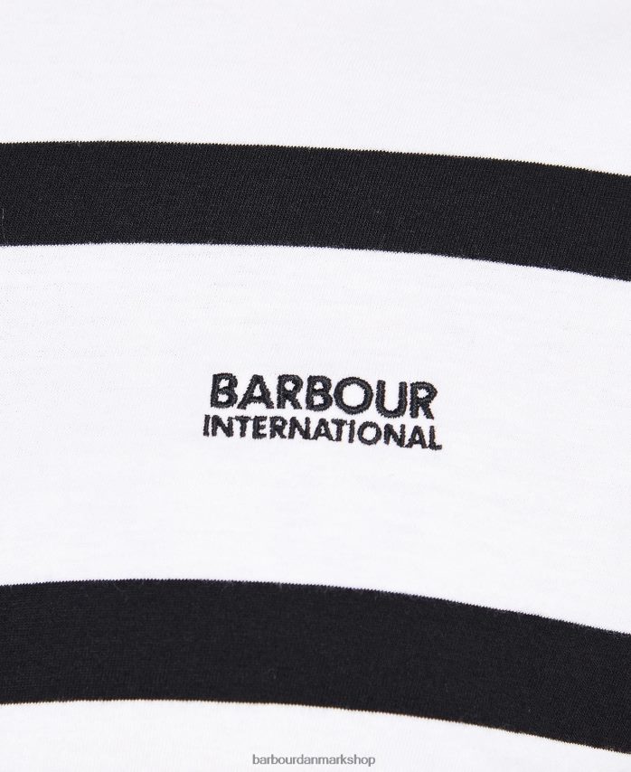 blå horisont cobain stribet t-shirt BR2BR2913 Mænd Barbour tøj