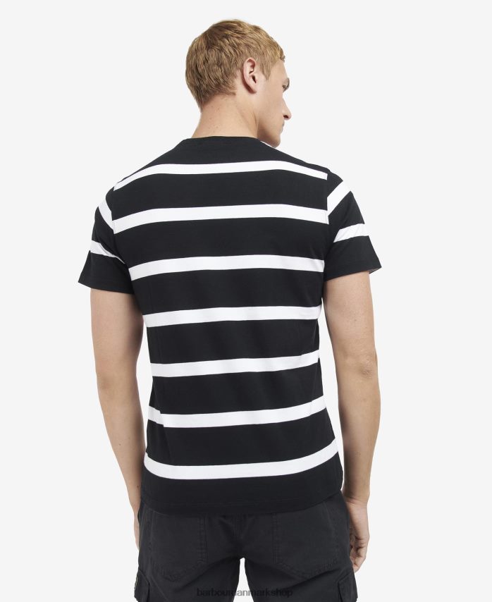 blå horisont cobain stribet t-shirt BR2BR2919 Mænd Barbour tøj