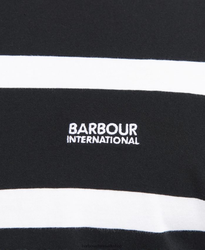 blå horisont cobain stribet t-shirt BR2BR2919 Mænd Barbour tøj
