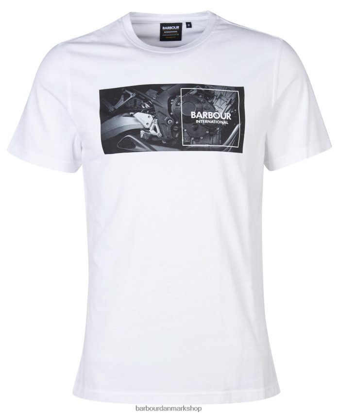 blå horisont fairing t-shirt med grafisk tryk BR2BR2911 Mænd Barbour tøj