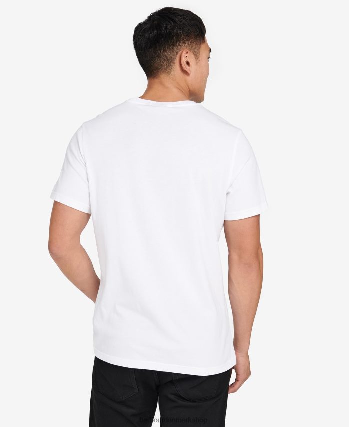 blå horisont fairing t-shirt med grafisk tryk BR2BR2911 Mænd Barbour tøj