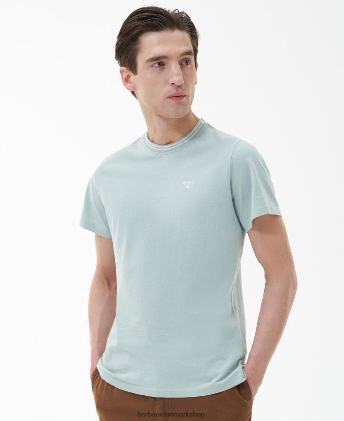 blå kridt austwick t-shirt BR2BR2797 Mænd Barbour tøj
