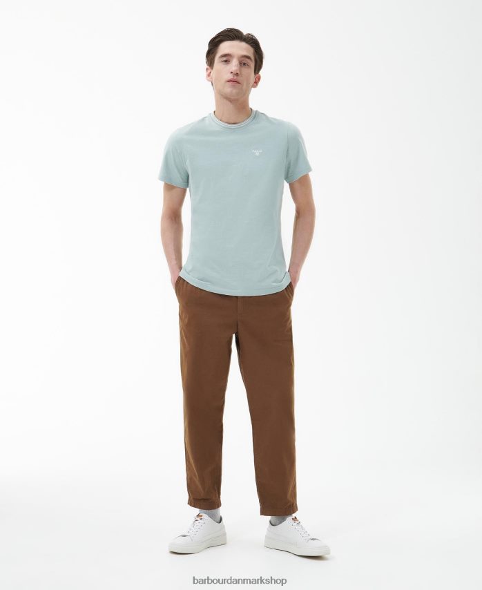blå kridt austwick t-shirt BR2BR2797 Mænd Barbour tøj