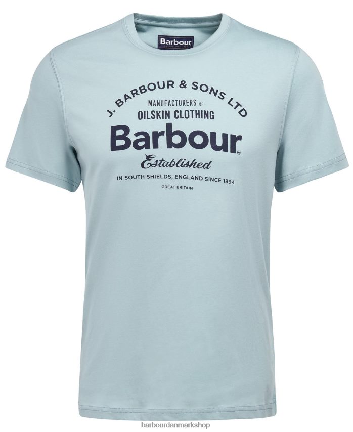 blå kridt brairton t-shirt BR2BR2757 Mænd Barbour tøj
