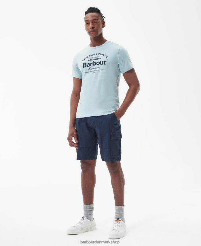 blå kridt brairton t-shirt BR2BR2757 Mænd Barbour tøj