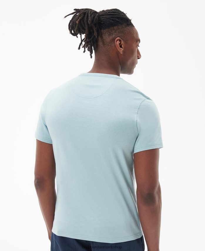 blå kridt brairton t-shirt BR2BR2757 Mænd Barbour tøj