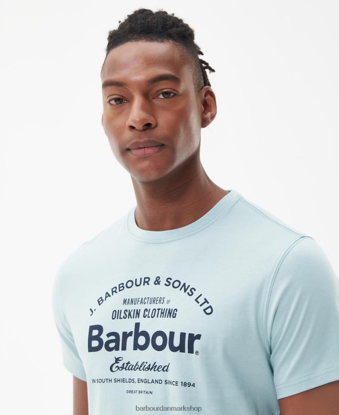 blå kridt brairton t-shirt BR2BR2757 Mænd Barbour tøj