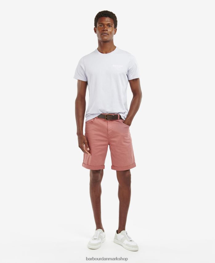 bleget oliven satley t-shirt med grafisk tryk BR2BR2964 Mænd Barbour tøj