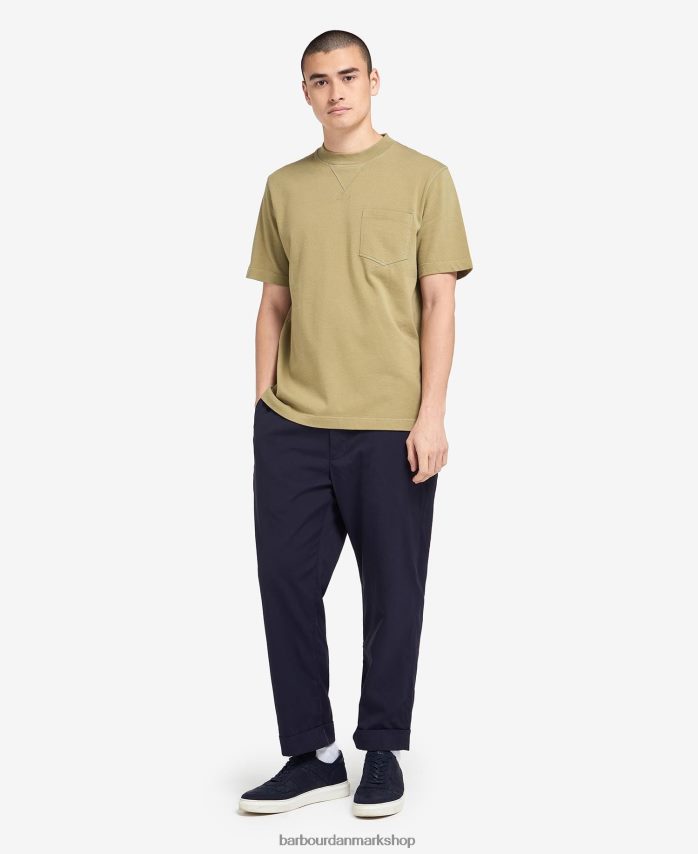 bleget oliven williams lomme t-shirt BR2BR2960 Mænd Barbour tøj