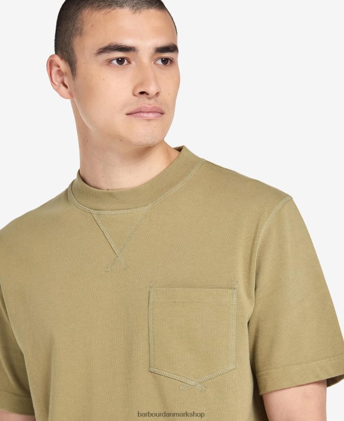 bleget oliven williams lomme t-shirt BR2BR2960 Mænd Barbour tøj