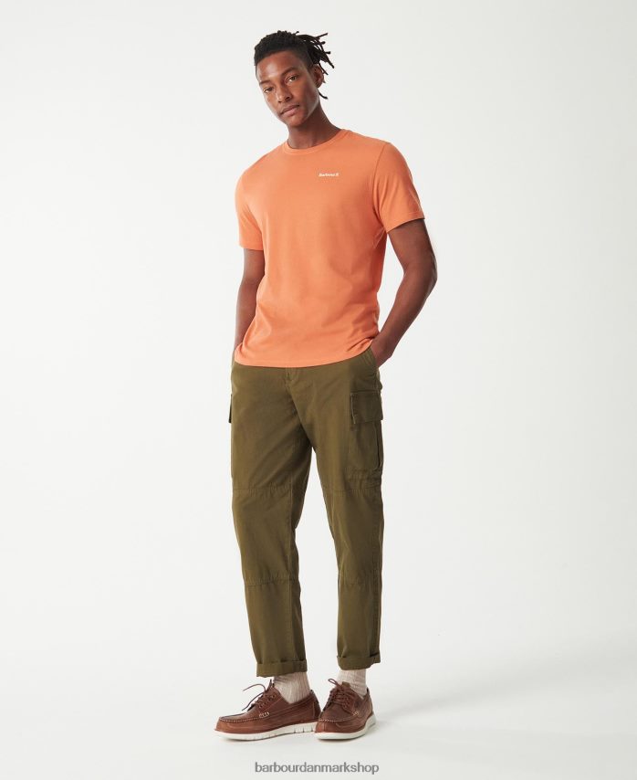 brændt oliven kentrigg t-shirt BR2BR2749 Mænd Barbour tøj