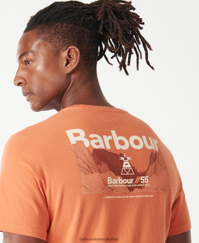 brændt oliven kentrigg t-shirt BR2BR2749 Mænd Barbour tøj