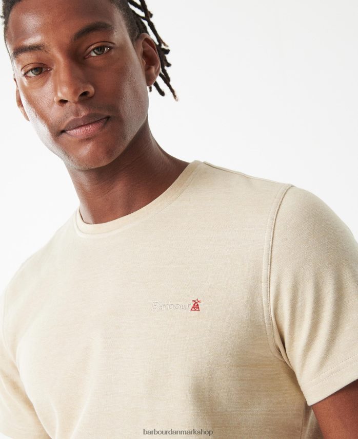 brændt oliven pluckley t-shirt BR2BR2761 Mænd Barbour tøj