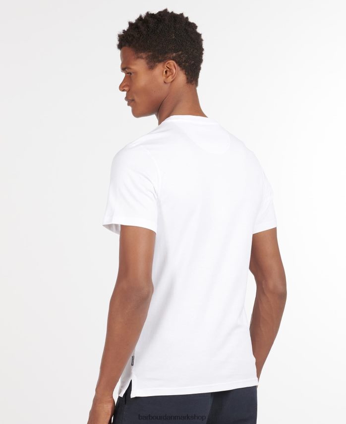 chili rød slidlomme t-shirt BR2BR2886 Mænd Barbour tøj