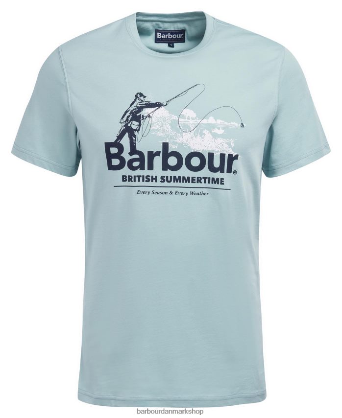 falmet orange støbt t-shirt BR2BR2789 Mænd Barbour tøj