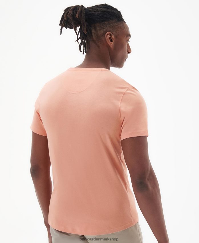 falmet orange støbt t-shirt BR2BR2810 Mænd Barbour tøj