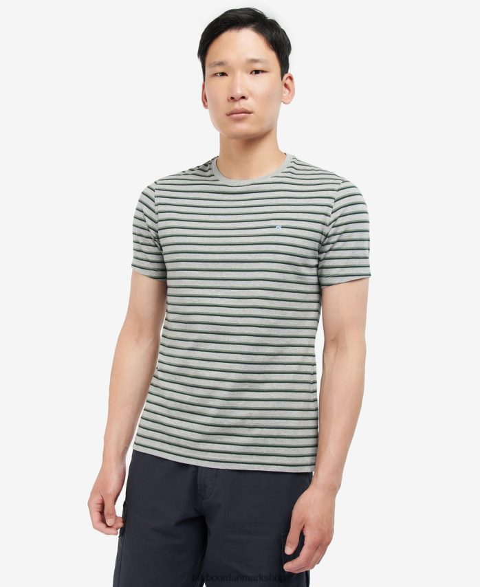 grå mergel ponte stribet t-shirt BR2BR2934 Mænd Barbour tøj