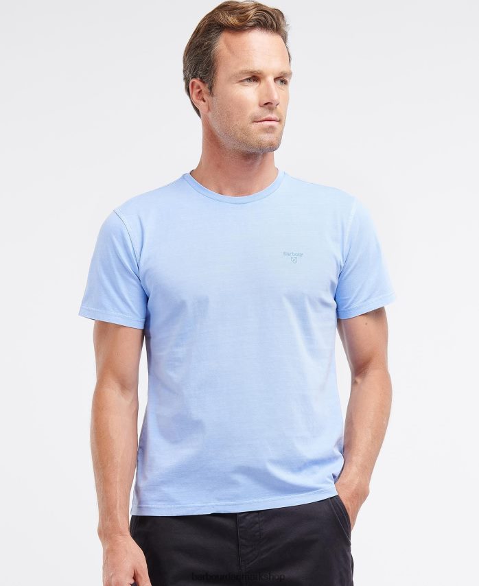 himmel farvet t-shirt BR2BR2784 Mænd Barbour tøj