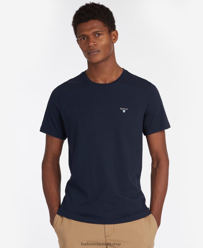 hvid aboyne t-shirt BR2BR2773 Mænd Barbour tøj