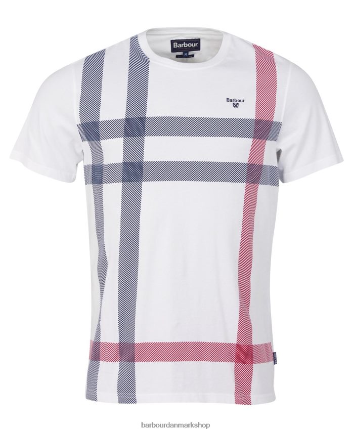 hvid norman t-shirt BR2BR2962 Mænd Barbour tøj
