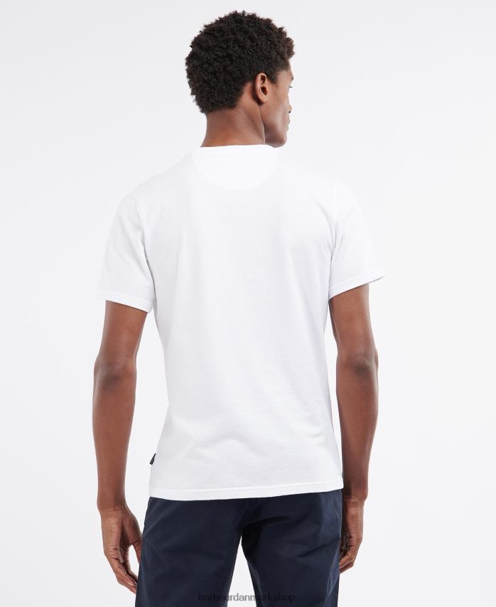 hvid norman t-shirt BR2BR2962 Mænd Barbour tøj