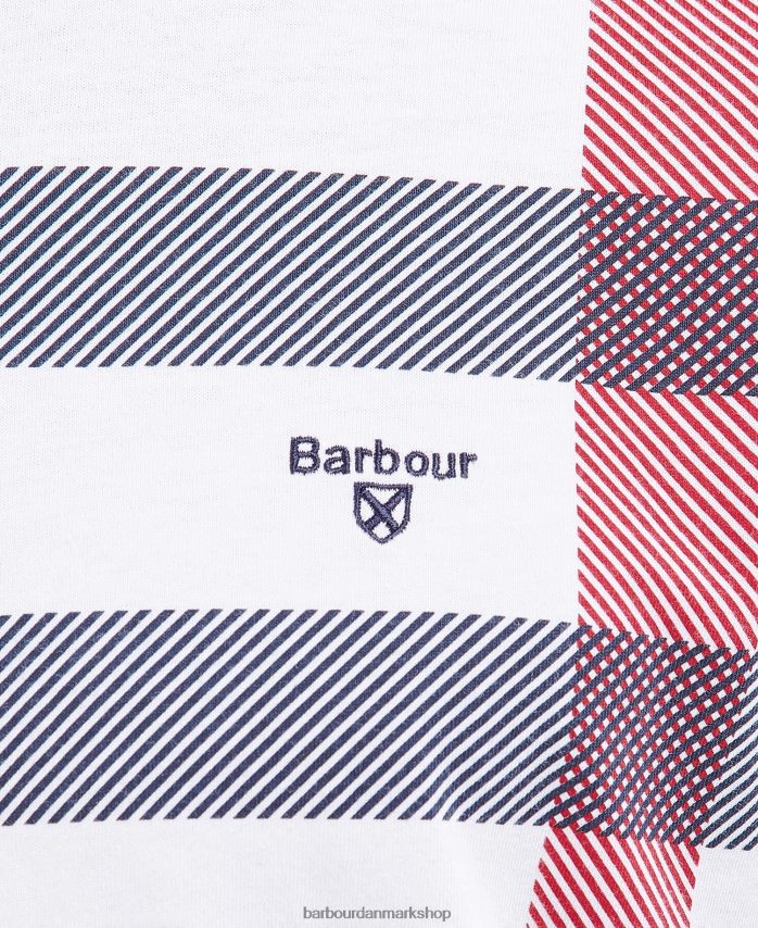 hvid norman t-shirt BR2BR2962 Mænd Barbour tøj