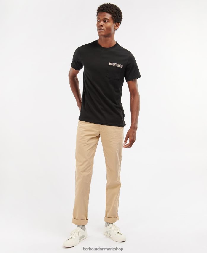 hvid slidlomme t-shirt BR2BR2857 Mænd Barbour tøj