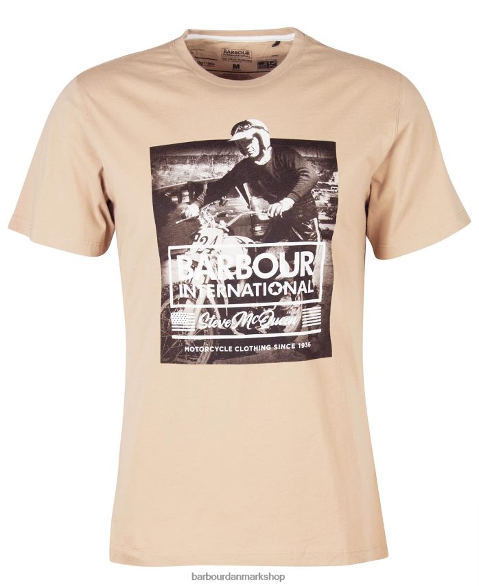 hviske hvid Morris grafisk t-shirt BR2BR2821 Mænd Barbour tøj