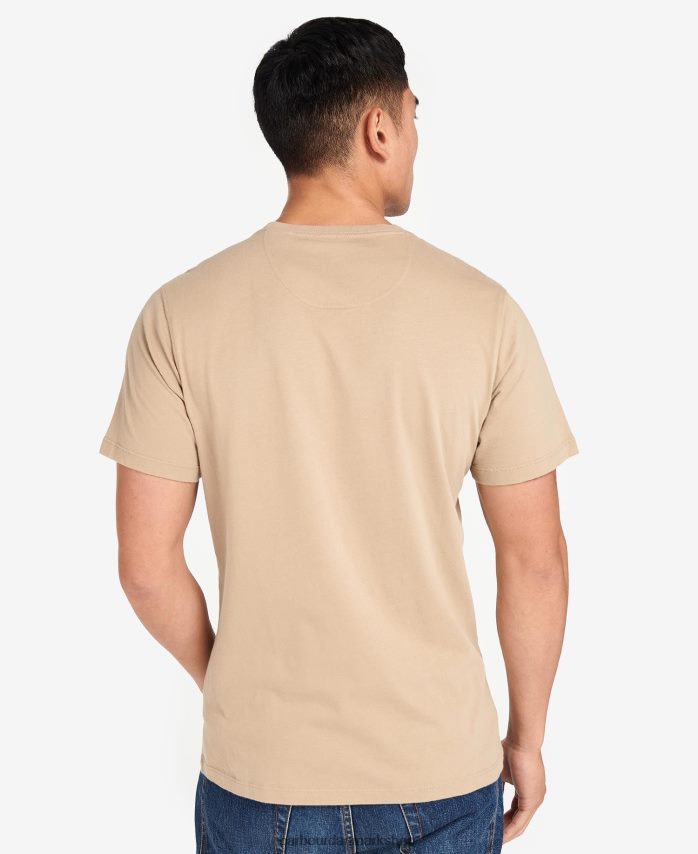 hviske hvid Morris grafisk t-shirt BR2BR2821 Mænd Barbour tøj