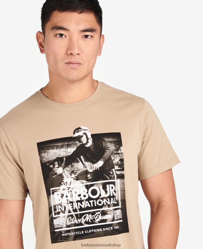 hviske hvid Morris grafisk t-shirt BR2BR2821 Mænd Barbour tøj