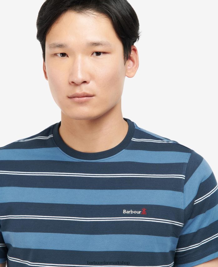 hviske hvid kendray stribet t-shirt BR2BR2819 Mænd Barbour tøj