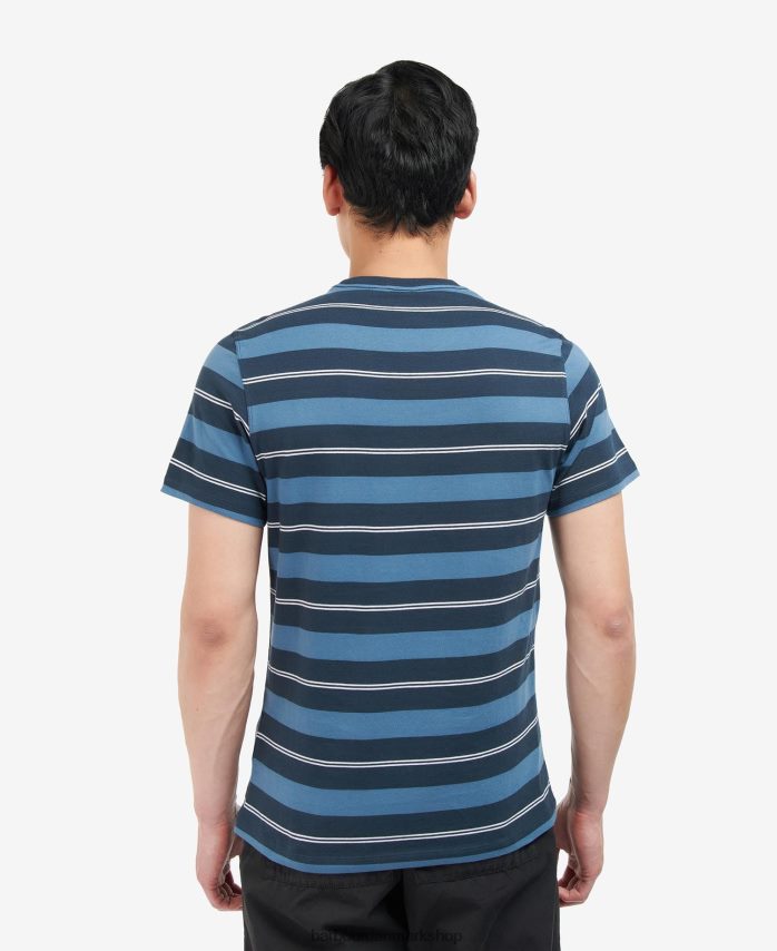 hviske hvid kendray stribet t-shirt BR2BR2819 Mænd Barbour tøj