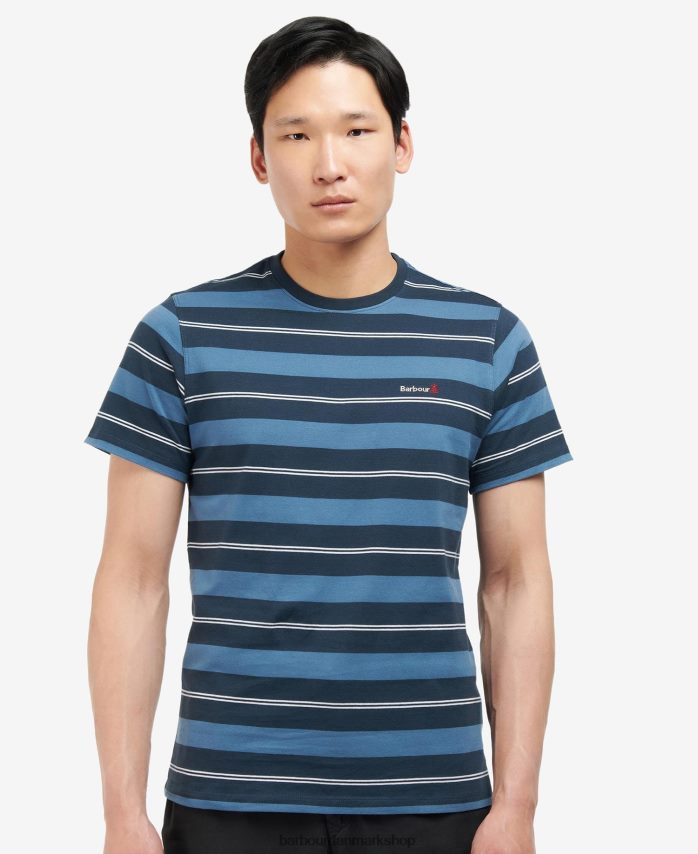 hviske hvid kendray stribet t-shirt BR2BR2819 Mænd Barbour tøj