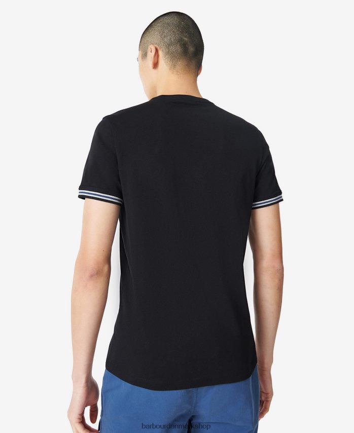 hviske hvid momenttippet t-shirt BR2BR2865 Mænd Barbour tøj
