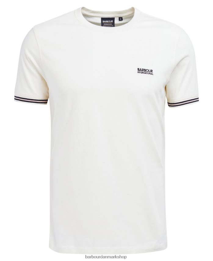 hviske hvid momenttippet t-shirt BR2BR2894 Mænd Barbour tøj