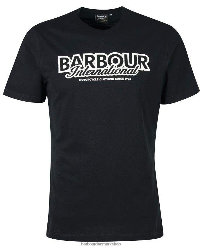 hviske hvid rowley logo t-shirt BR2BR2867 Mænd Barbour tøj