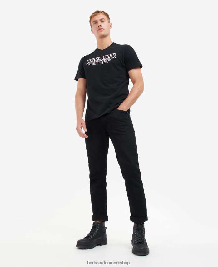 hviske hvid rowley logo t-shirt BR2BR2867 Mænd Barbour tøj