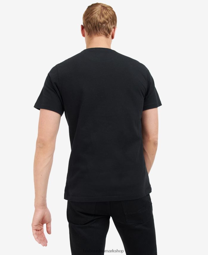 hviske hvid rowley logo t-shirt BR2BR2867 Mænd Barbour tøj