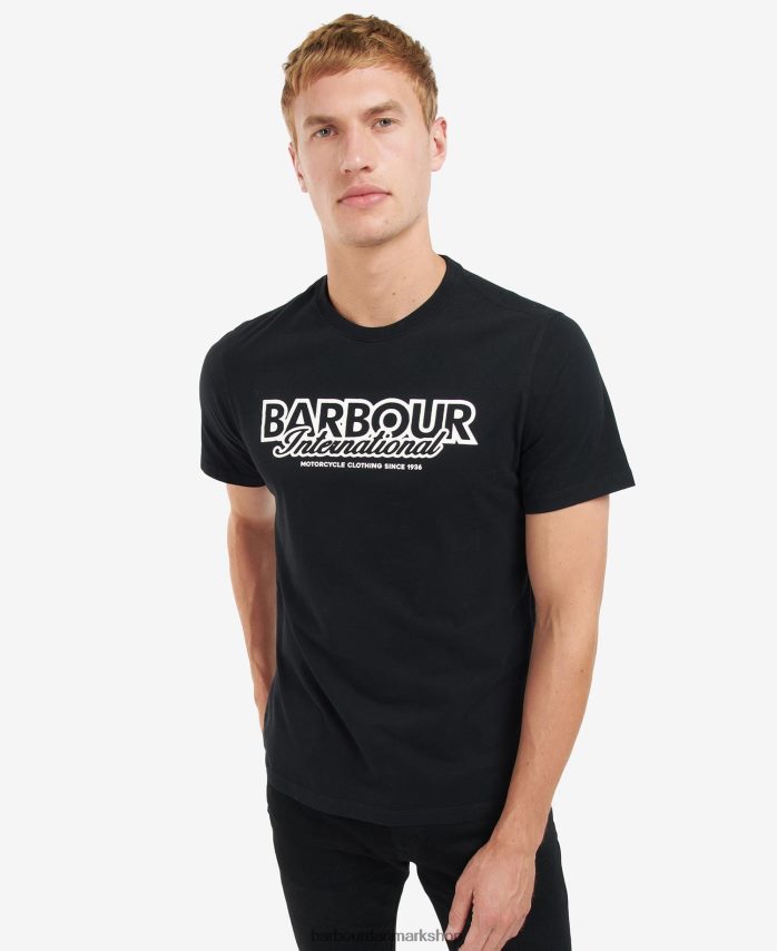hviske hvid rowley logo t-shirt BR2BR2867 Mænd Barbour tøj