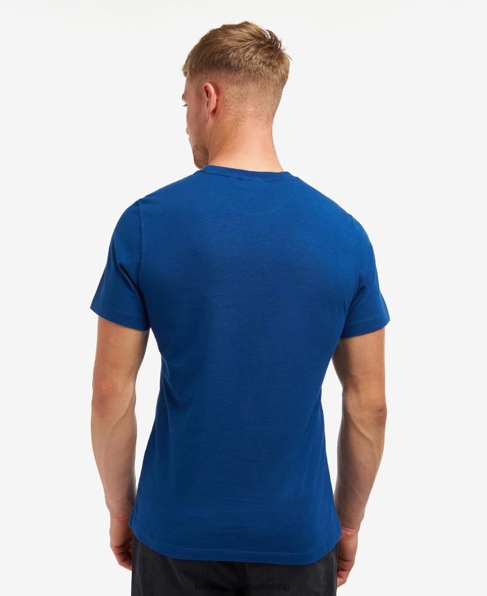 hviske hvid whitburn t-shirt BR2BR2940 Mænd Barbour tøj