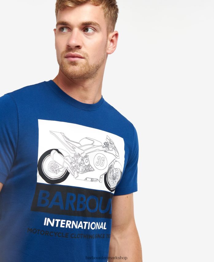 hviske hvid whitburn t-shirt BR2BR2940 Mænd Barbour tøj