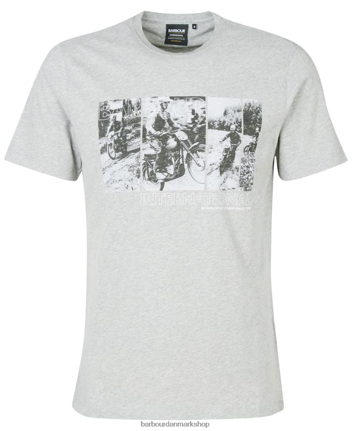 insignier blå arter t-shirt med grafisk tryk BR2BR2937 Mænd Barbour tøj