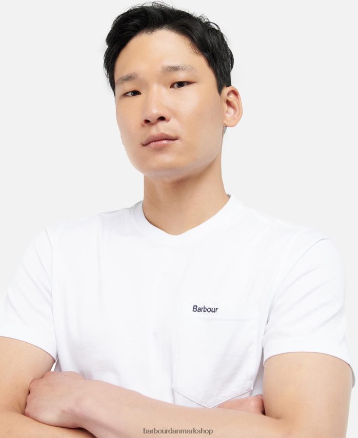 klassisk flåde langdon lomme t-shirt BR2BR2900 Mænd Barbour tøj