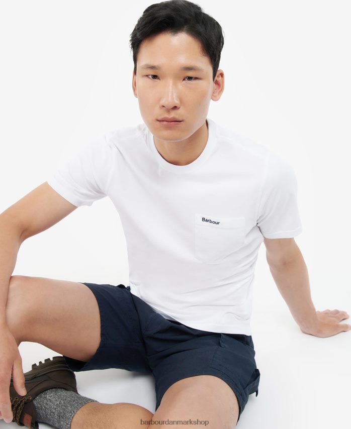 klassisk flåde langdon lomme t-shirt BR2BR2900 Mænd Barbour tøj