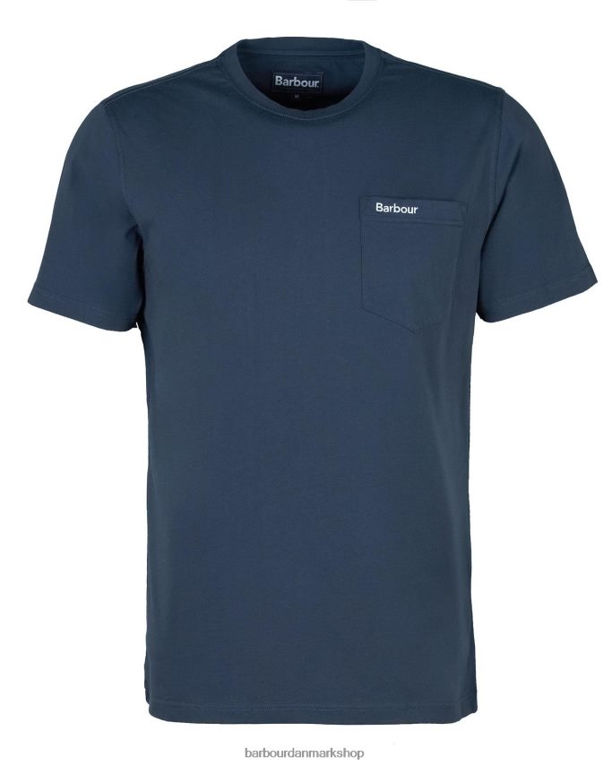 klassisk flåde langdon lomme t-shirt BR2BR2918 Mænd Barbour tøj
