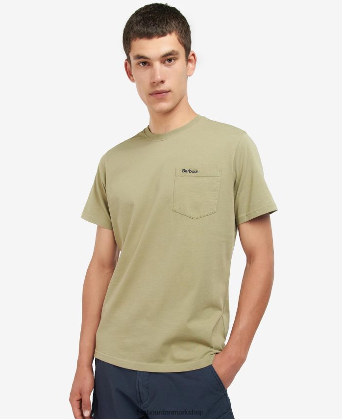 klassisk flåde langdon lomme t-shirt BR2BR2935 Mænd Barbour tøj