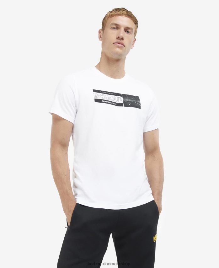 klassisk hvid beslag t-shirt med grafisk tryk BR2BR2917 Mænd Barbour tøj