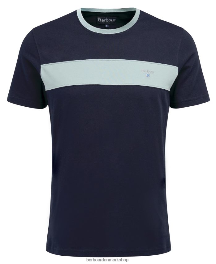 klassisk hvid steaford panel t-shirt BR2BR2763 Mænd Barbour tøj